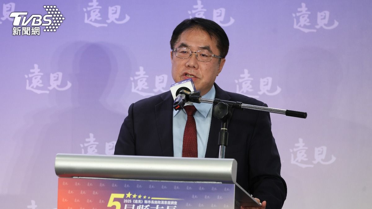 台南市長黃偉哲5日出席《遠見》五星市長頒獎典禮。（圖／華子琛攝）