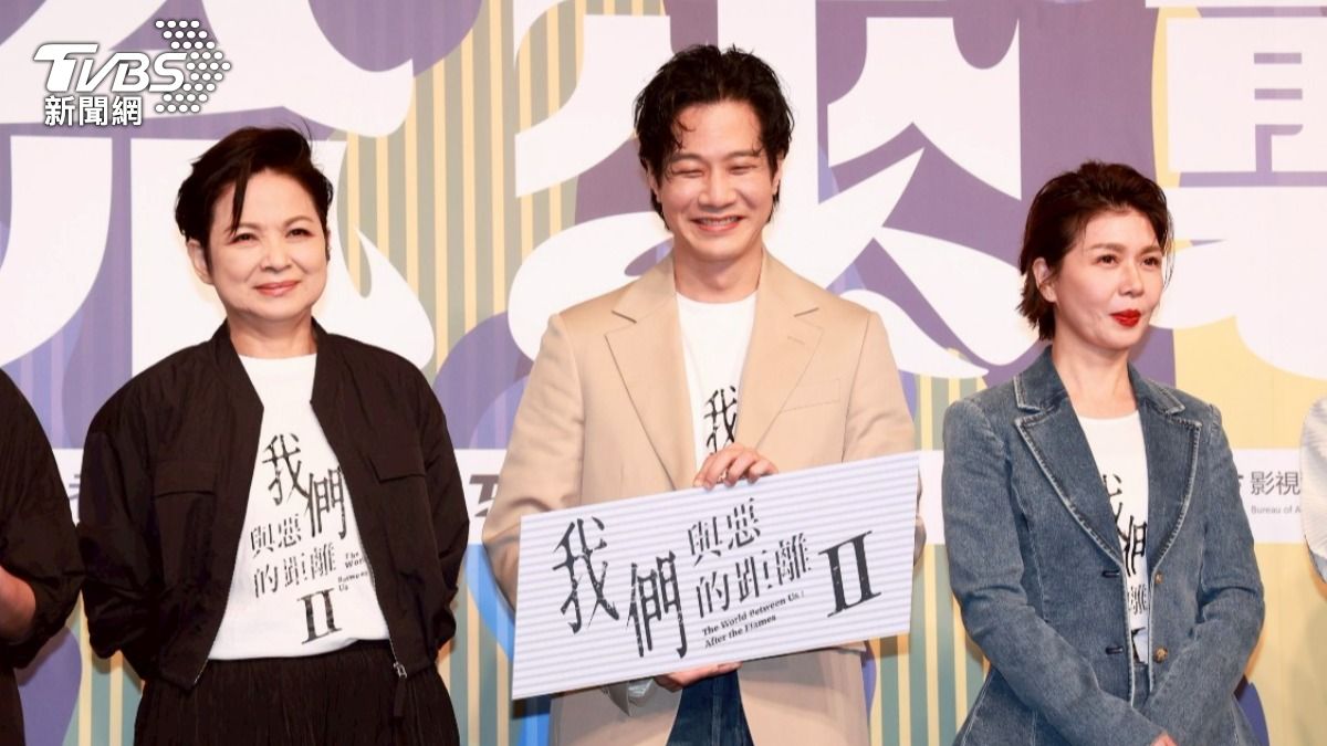 楊貴媚(左起)、薛仕凌、于子育出席活動。(圖/趙世平攝)