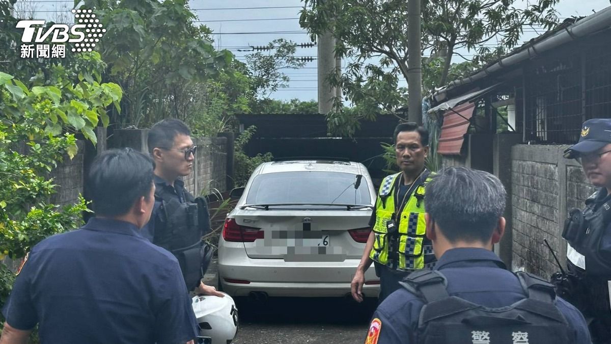 警方發現作案車輛。（圖／TVBS）