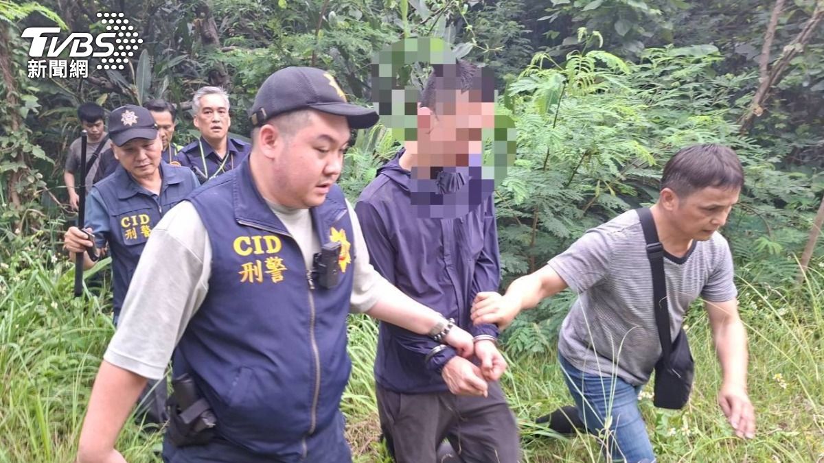 嫌犯逃逸2個小時被逮捕。(圖/TVBS)