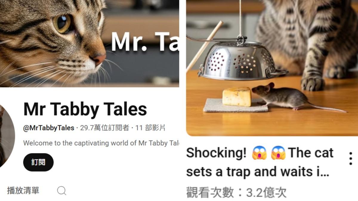 網友懷疑老高低調架設的新頻道是Mr Tabby Tales。(圖/翻攝自Mr Tabby Tales YT頻道)