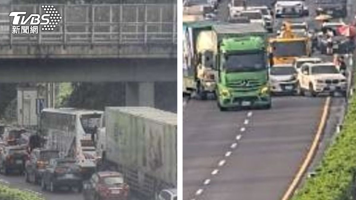 快訊／崩潰星期五！國1泰安段13車連環撞　下班塞爆回堵3km