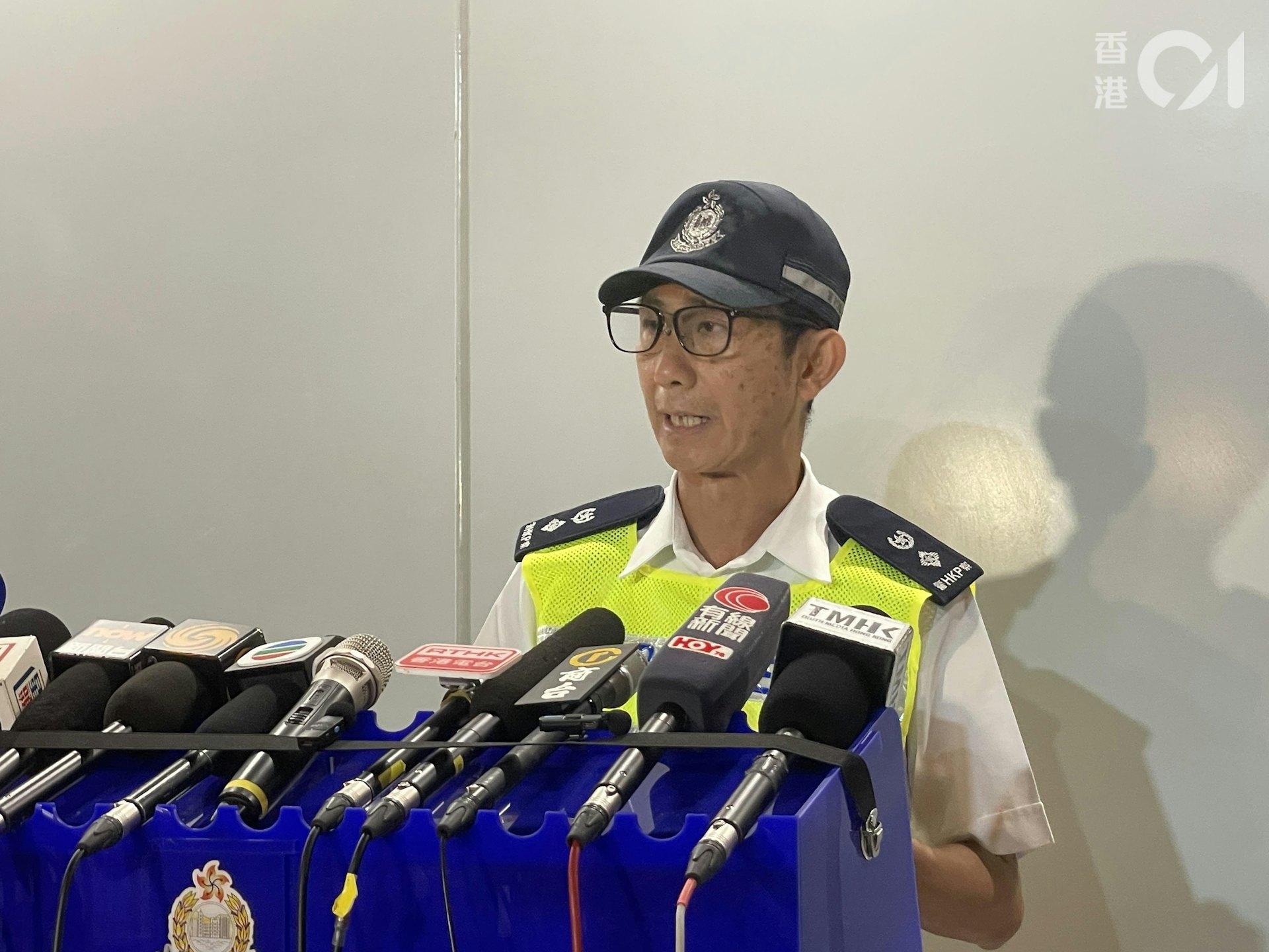 黃耀森表示，涉事警員有依照標準程序。（圖/香港01）
