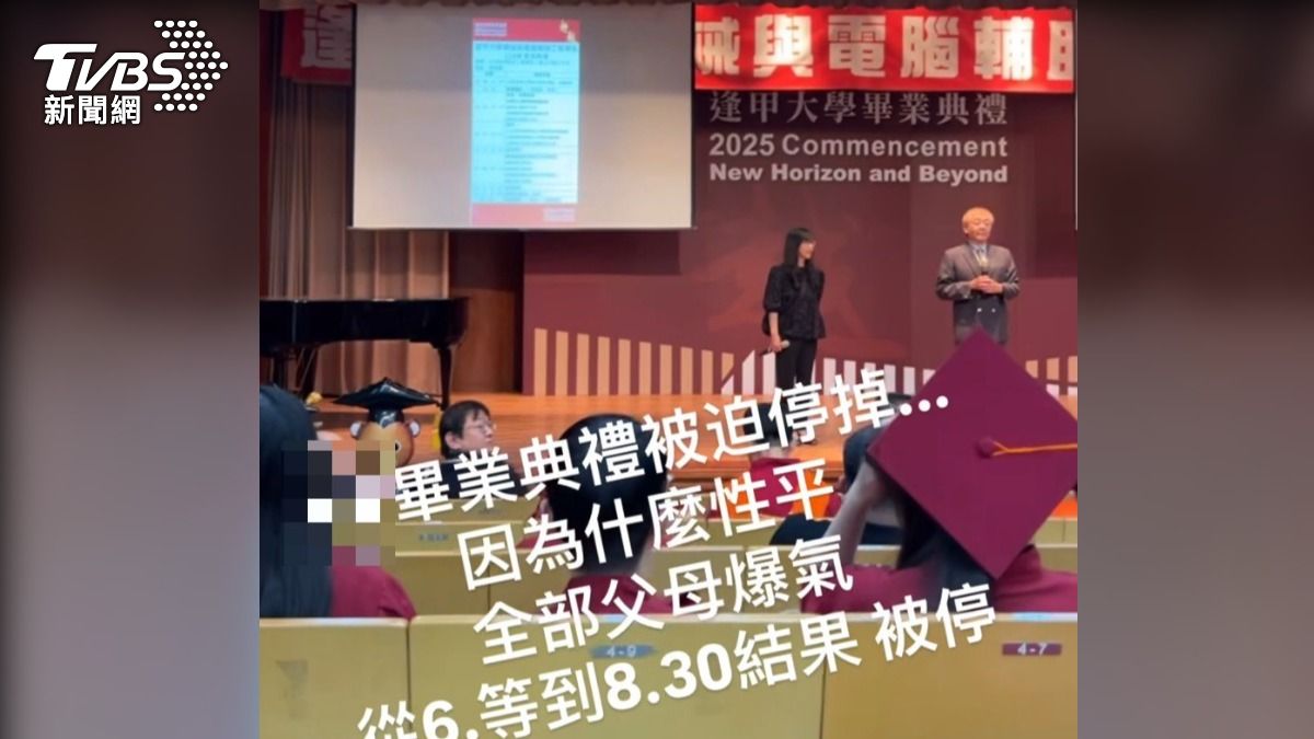 逢甲的畢業典禮取消。(圖/TVBS)