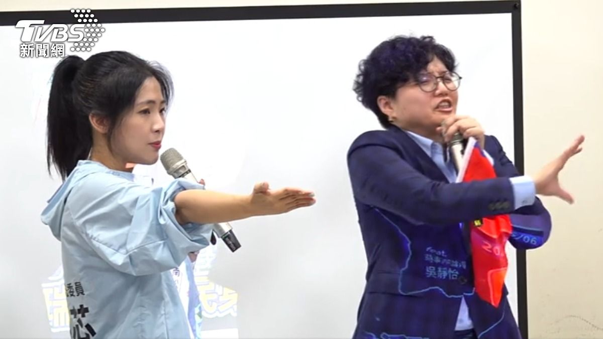 徐巧芯與吳靜怡。(圖/TVBS)