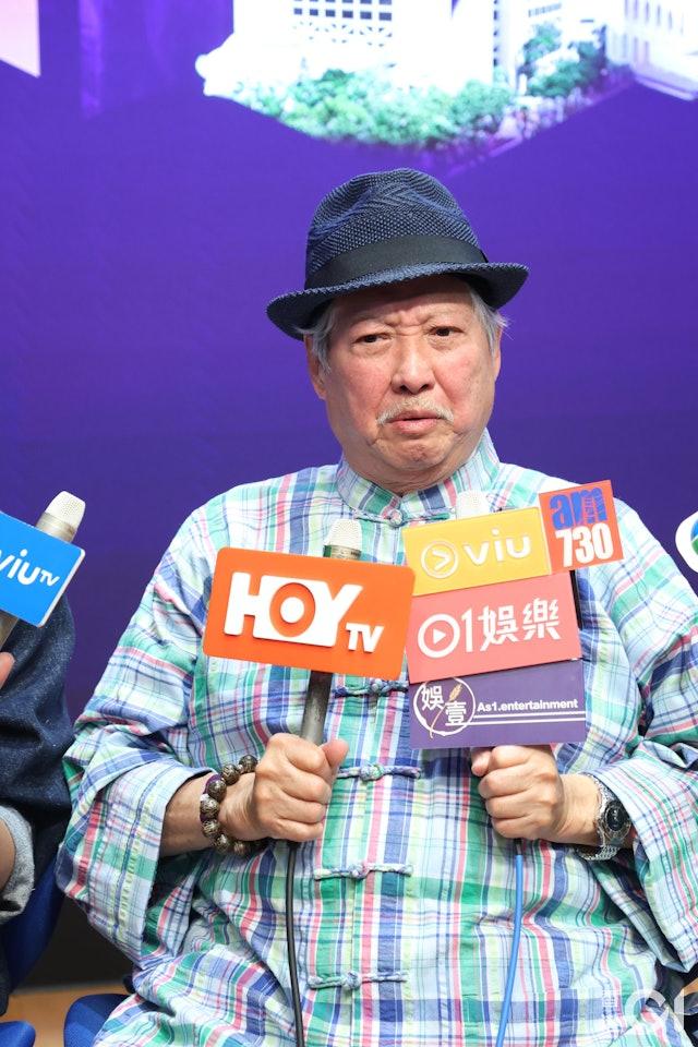 洪金寶出席演藝學院四十年記者會。(圖/香港01)