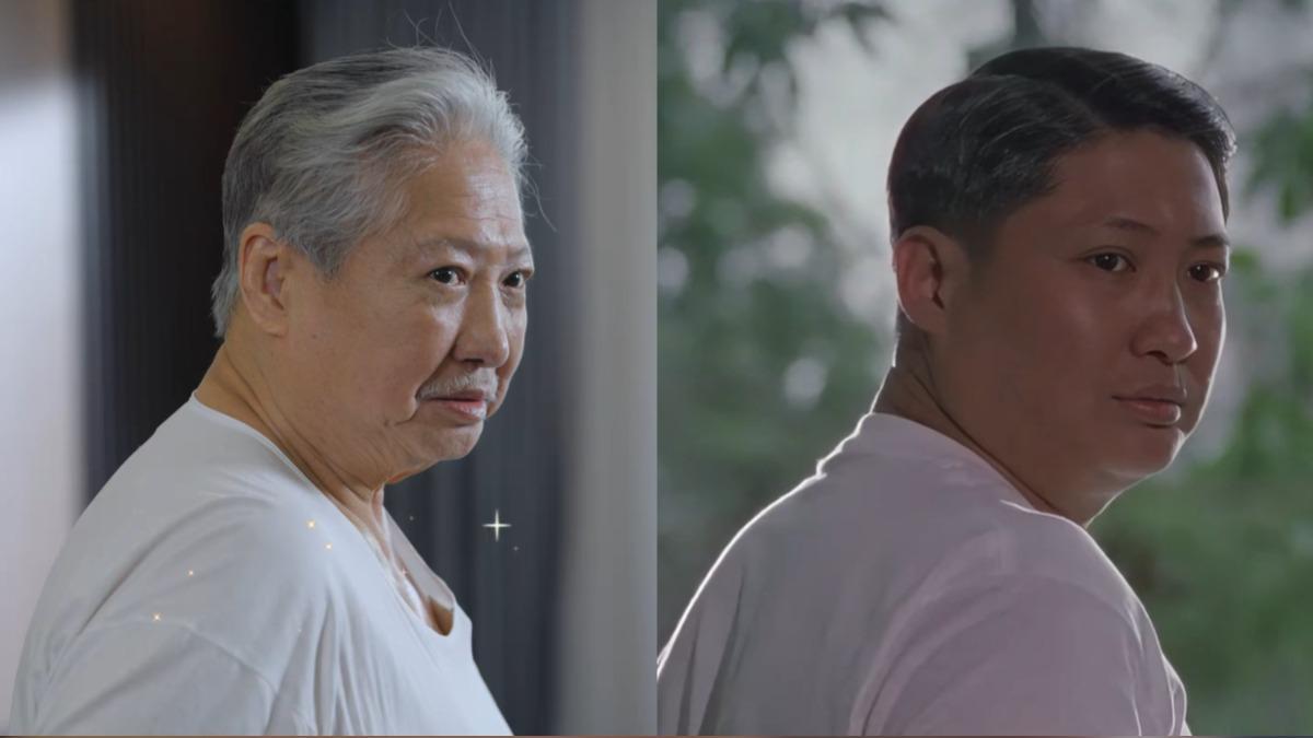 洪金寶剪輯他過去演出片段並放出對比照。(圖/翻攝自抖音)