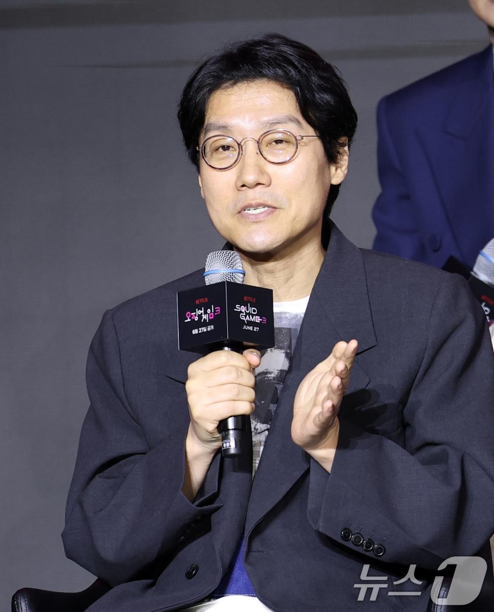 導演黃東赫期待有機會回到《魷魚遊戲》宇宙中。(圖/news1提供)