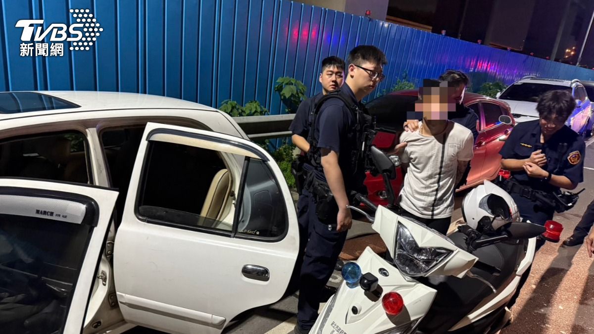 三名犯嫌當街擄人,最終被警方逮捕。(圖/TVBS)