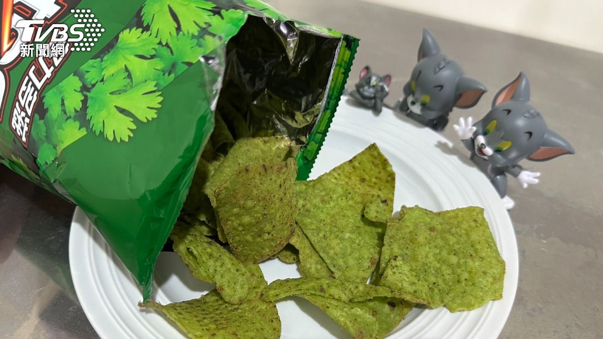 香菜多力多滋。(圖/蘇憶歡攝)