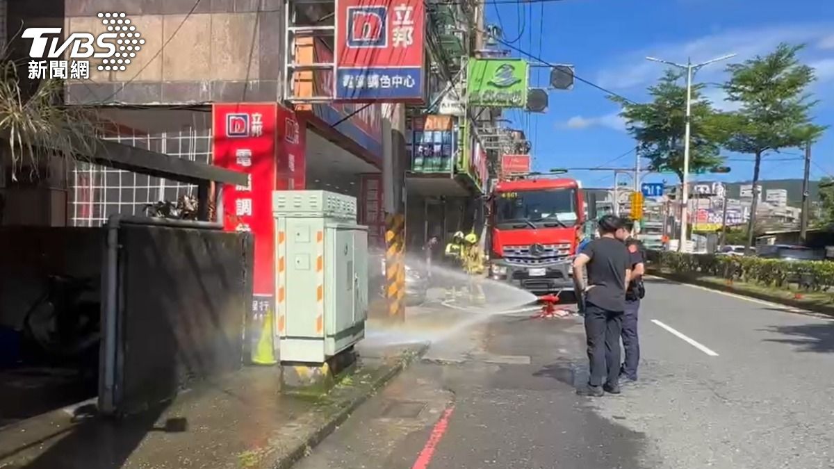 快訊/基隆安樂區瓦斯外洩 消防佈水線警戒