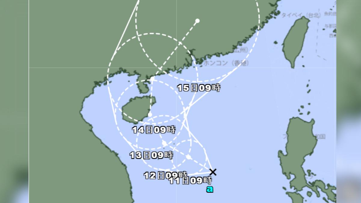 天氣/南海熱帶低壓生成!最新路徑曝光 南臺灣防大雨