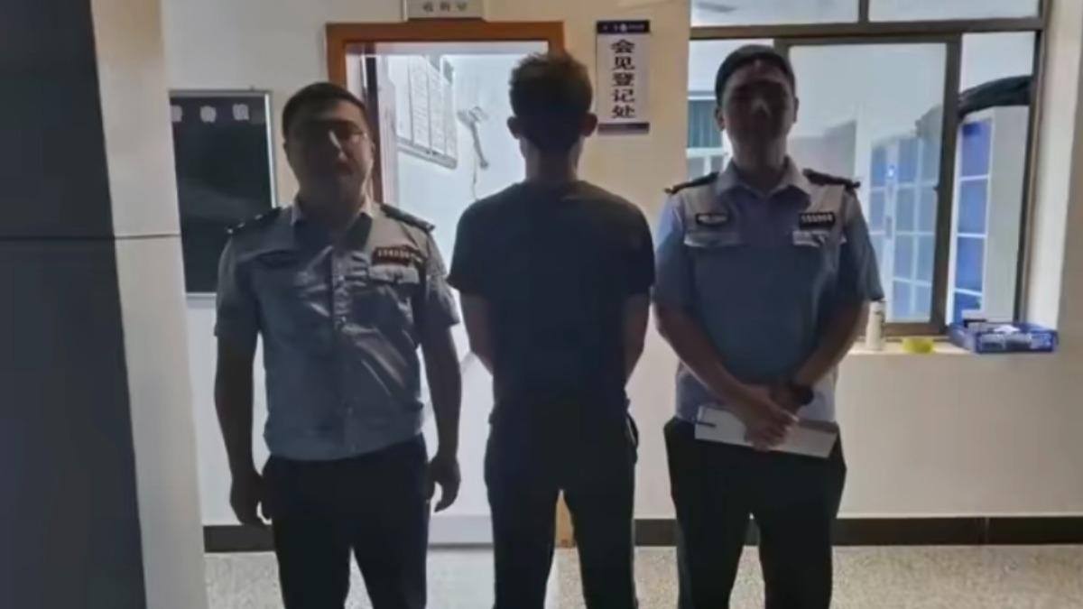 陸男擔心延誤接親報假案嚇朋友遭警逮捕。（圖／北京時間）