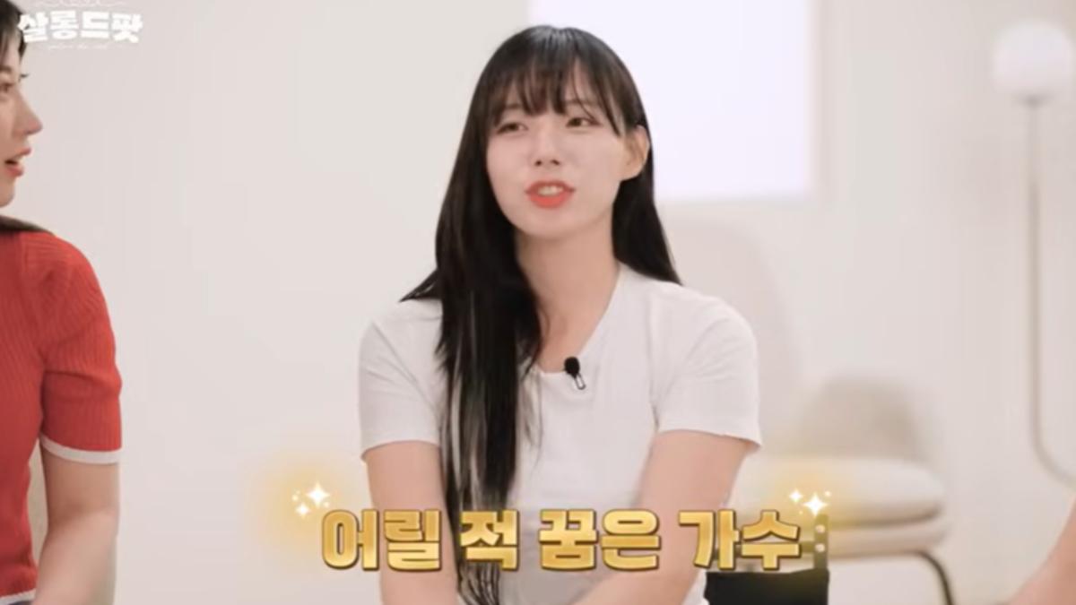 河智媛夢想當歌手。(圖/翻攝自《왓더헬 WHAT THE : HEALTH》YT頻道)