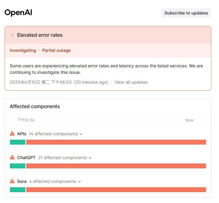 ChatGPT-大當機-系統異常-OpenAI
