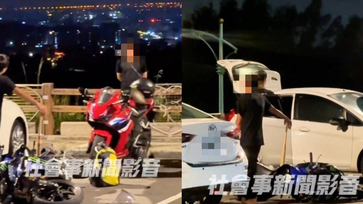兩名男子對峙，氣氛緊張。（圖／翻攝自社會事新聞影音）