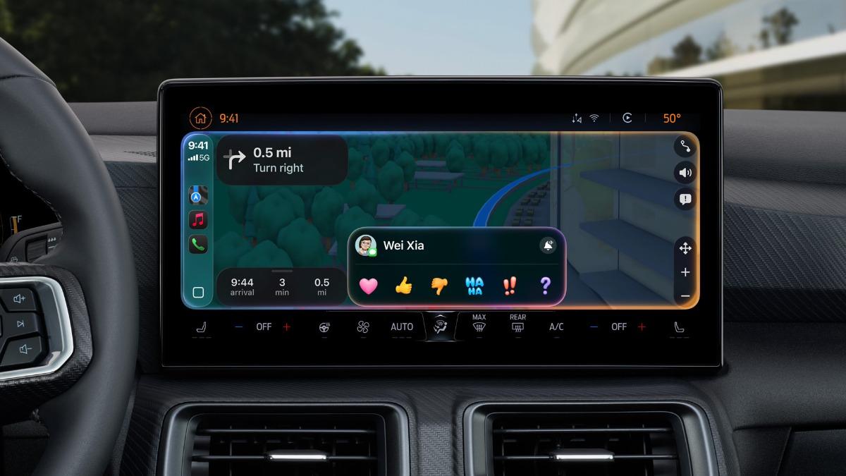 Apple Carplay升級!支援小工具、按訊息回貼圖