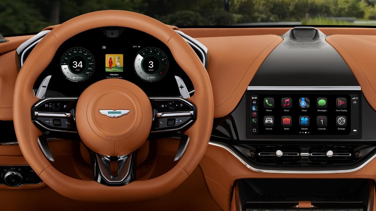 目前新版本的Carplay已在Aston Martin推出的Carplay Ultra上線。（圖／翻攝自Apple）