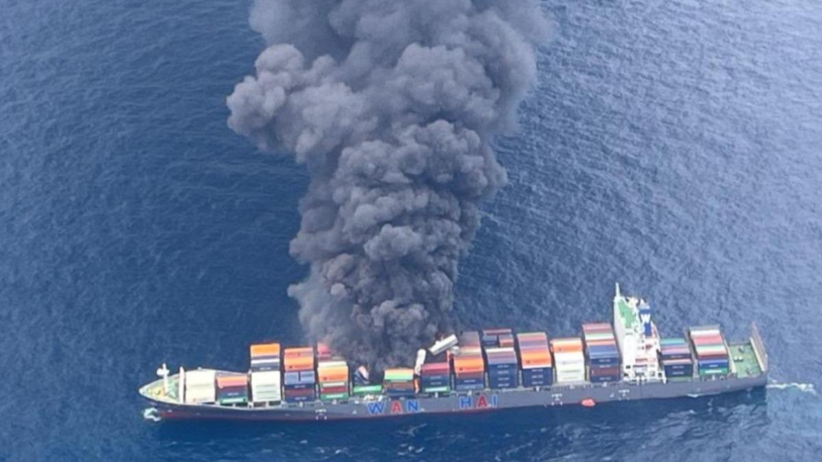 萬海旺春輪爆炸 外媒揭貨物清單:疑載多種高危險物質