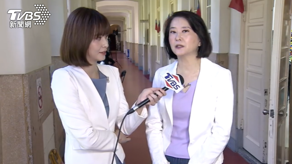 王鴻薇證實林岳龍曾職辦公室助理。(圖/TVBS)