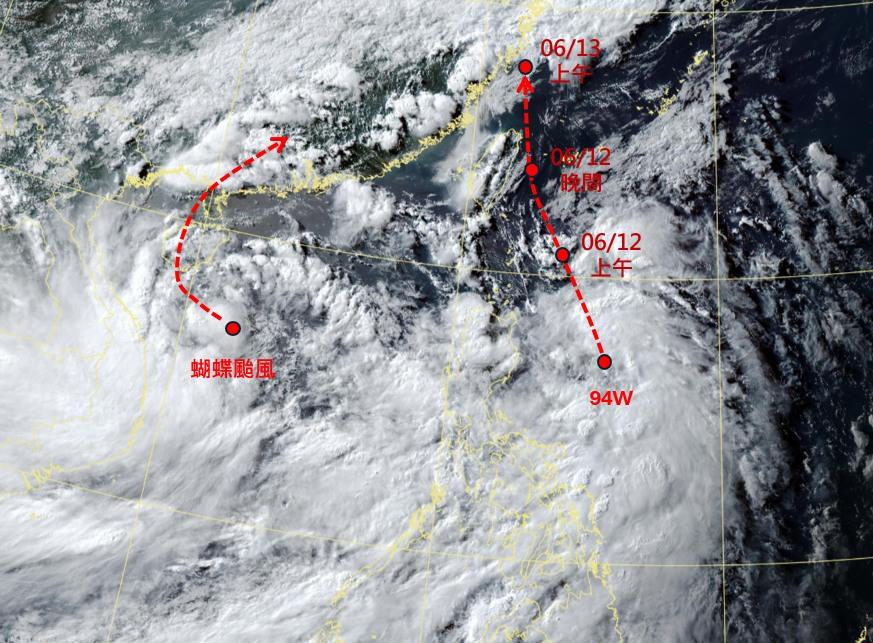 颱風假,颱風,颱風動態,天氣,明天天氣,颱風動向,颱風最新動態,氣象署,颱風路徑,最新颱風路徑,颱風蝴蝶