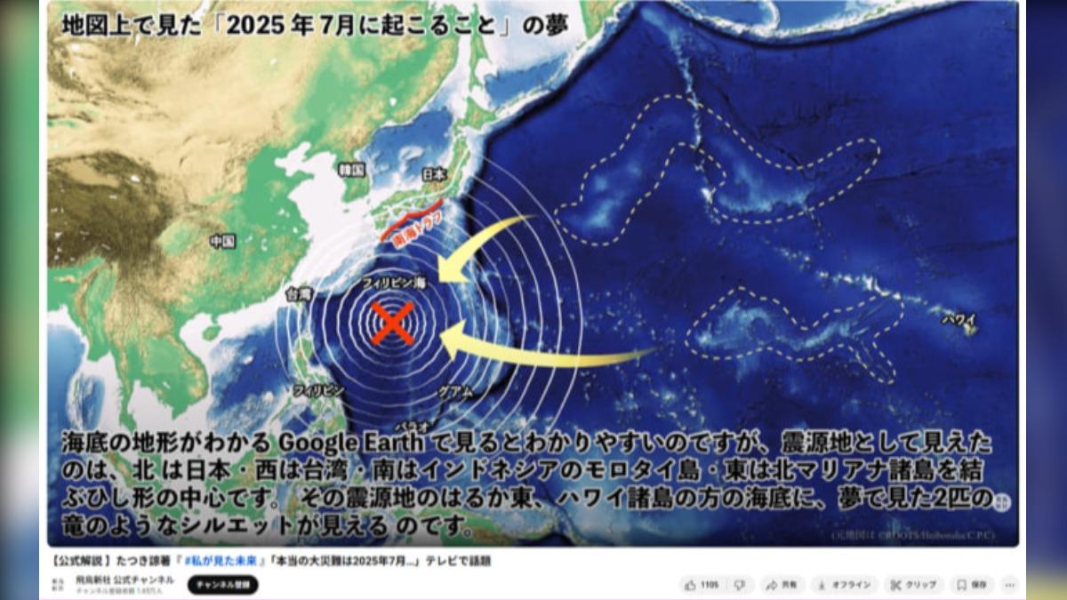 龍樹諒災難預言這用品熱銷?日週刊:台灣擔心「地震後中國將入侵」