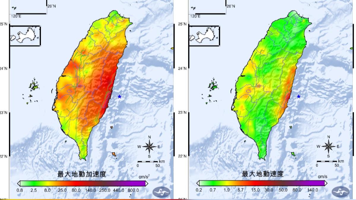 地震-最新地震-即時地震-地震快報-地震速報-東部海域地震