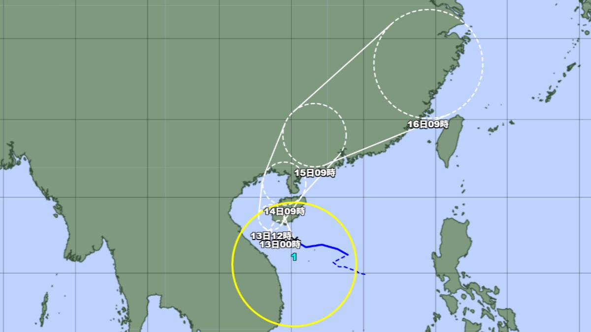 蝴蝶颱風日氣象廳預測路徑曝 新熱帶低壓北上接近台灣恐掀劇烈風雨