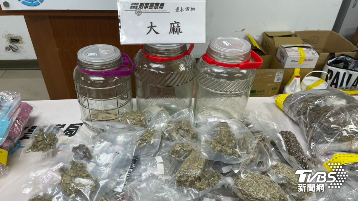 夫妻將2級毒品六氫大麻己酚摻入糖果原料,製成大麻軟糖。(圖/TVBS)