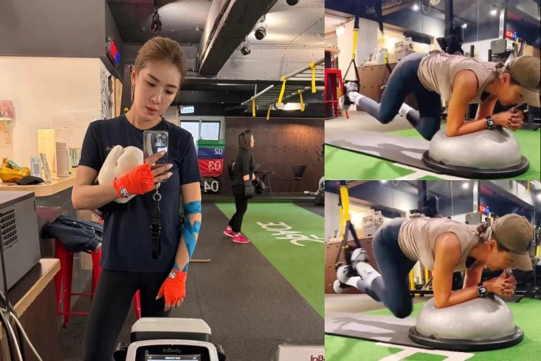 小禎公開的運動菜單中，登山式就是必練動作之一。（圖／翻攝自小禎IG）