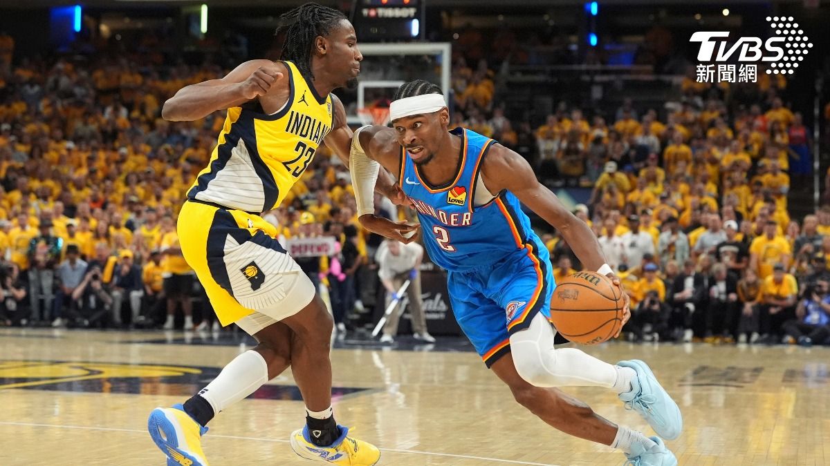 NBA總冠軍賽/溜馬第4節遭守死!SGA砍35分 雷霆逆轉贏球扳平戰局