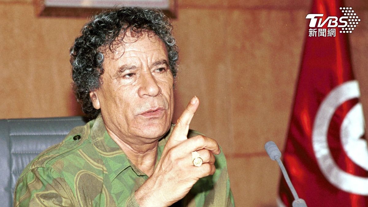 前利比亞領導人格達費(Muammar Gaddafi)。(圖/達志影像美聯社)