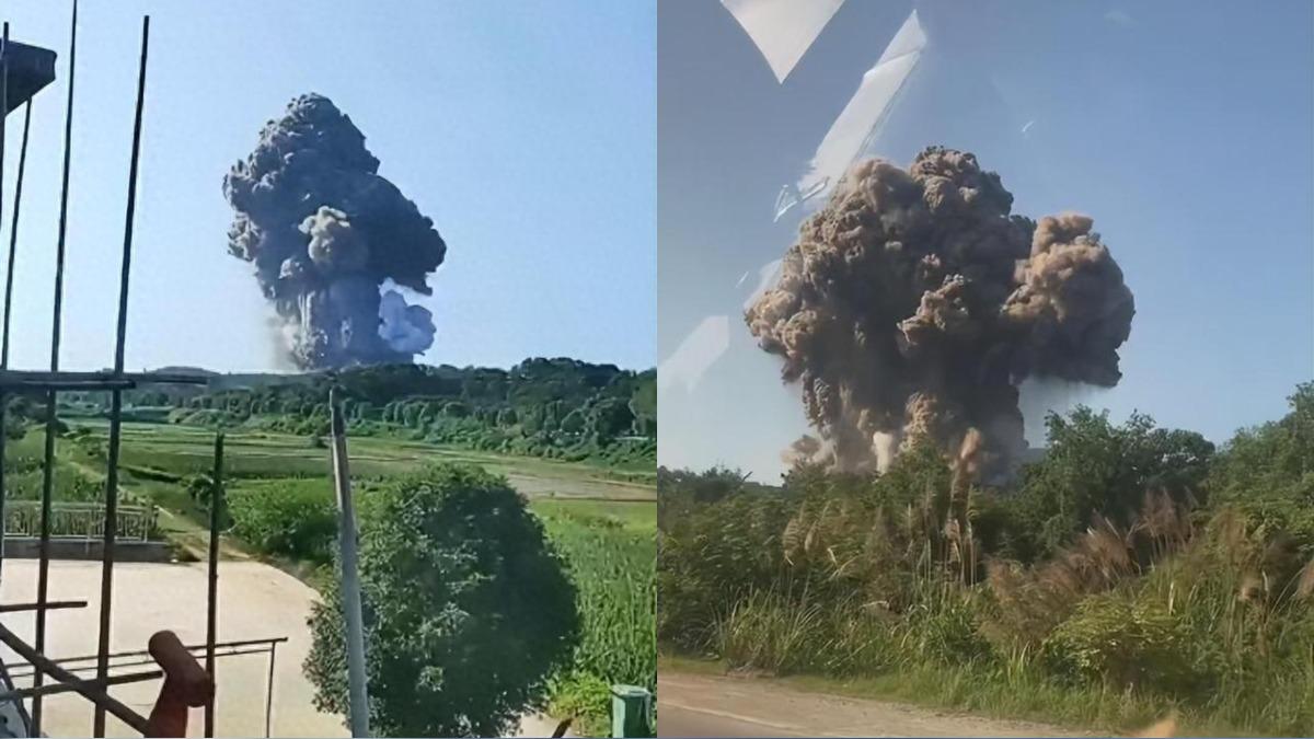 中國湖南爆竹廠爆炸、地都在晃 炸出「蕈狀雲」2失聯9傷