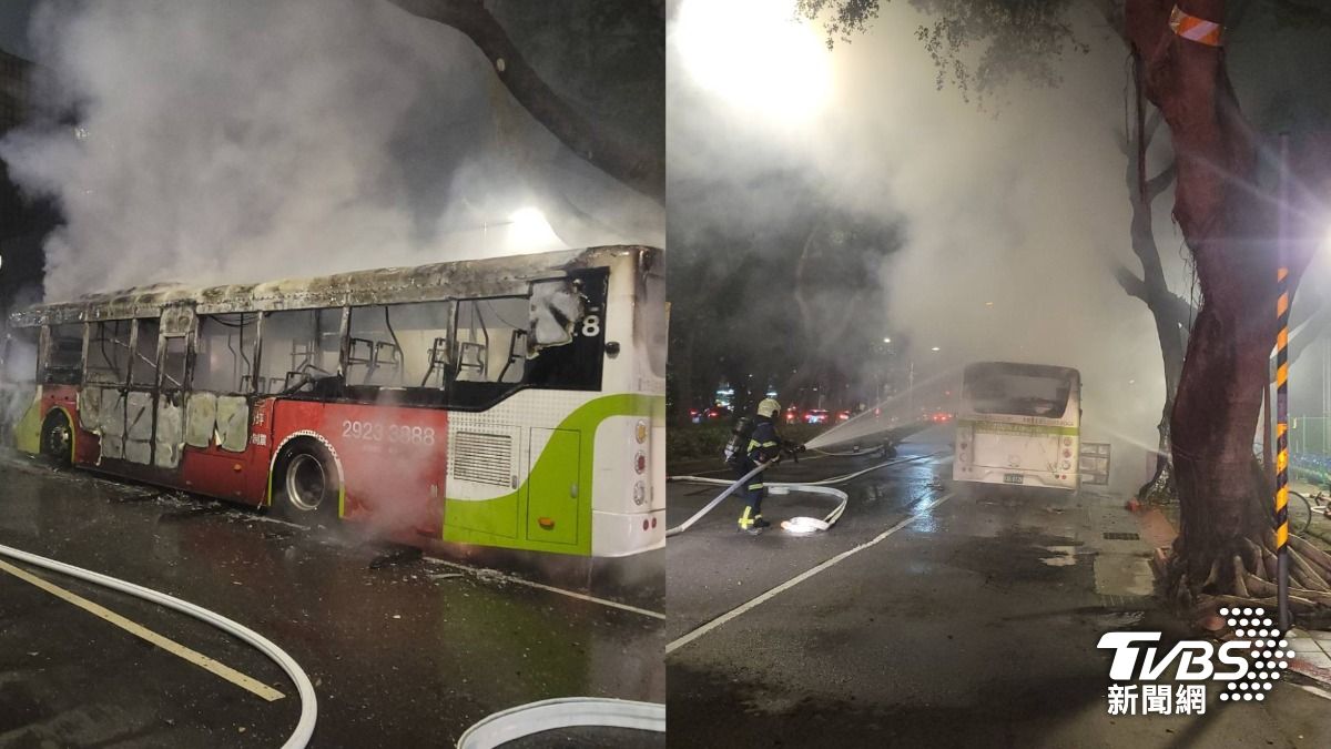 北市火警-電動公車-公車起火