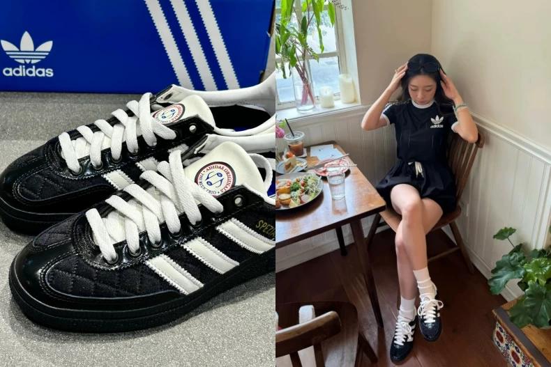 adidas HANDBALL SPEZIAL。（圖／翻攝自小紅書@蟹老板的穿搭日记、Becki是瘦瘦）