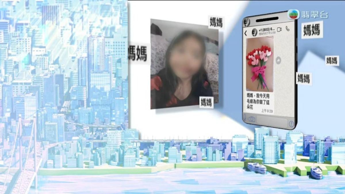 「劉德華」連同一位自稱是他女兒Hanna的人一起騙錢。(圖/節目截圖)