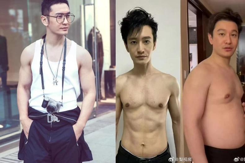 黃曉明瘦身還有靠重訓和有氧。（圖／翻攝自IG@huangxiaoming_official、微博@黃曉明）