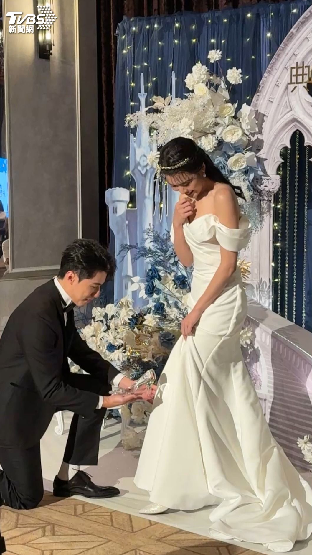 大直典華迪士尼婚宴背板(圖/TVBS)