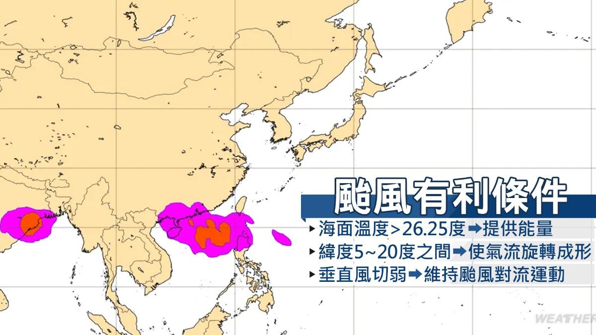 颱風形成條件。(圖/TVBS)