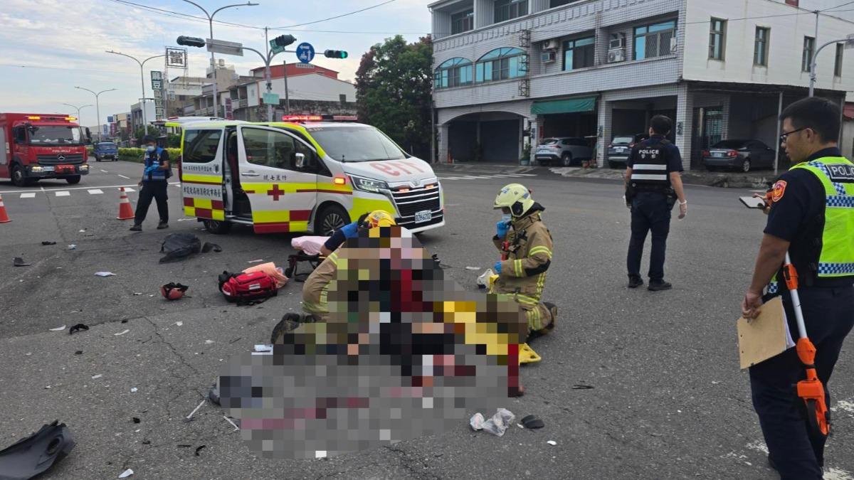 快訊/台南麻豆嚴重車禍!母女雙載遭撞飛 皆傷重身亡