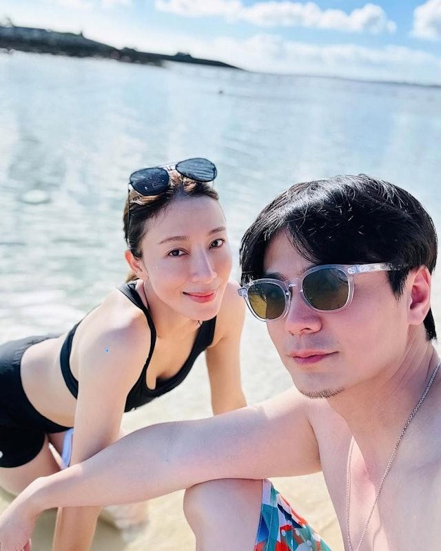 姊弟戀修成正果。(圖/翻攝自IG@tavia_yeung)