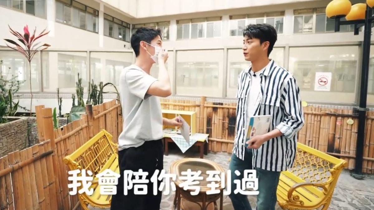 江宏傑(右)到場幫夏和熙加油打氣。(圖/cbook提供)