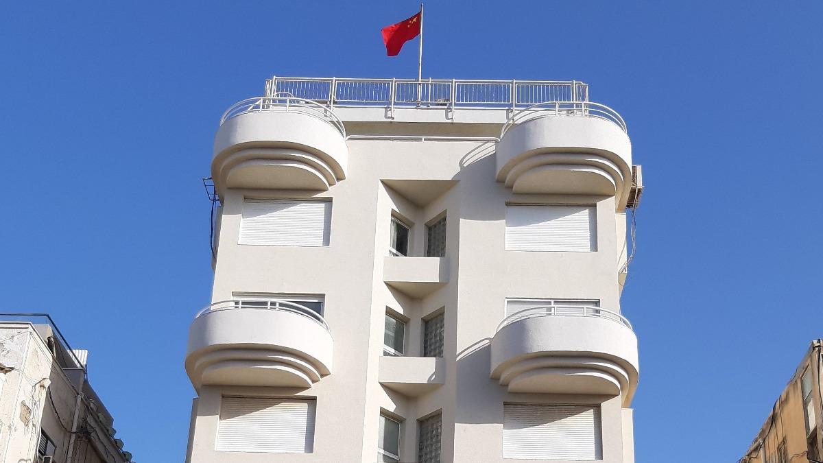中國駐以色列大使館。(圖/翻攝自X@stairwayto3dom)
