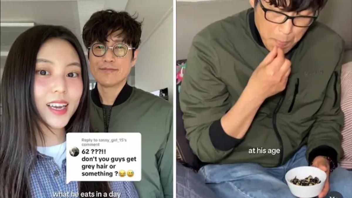 韓國網紅Hannah的62歲爸爸外表年輕，在網路上爆紅。（圖／翻攝自Hannah IG）