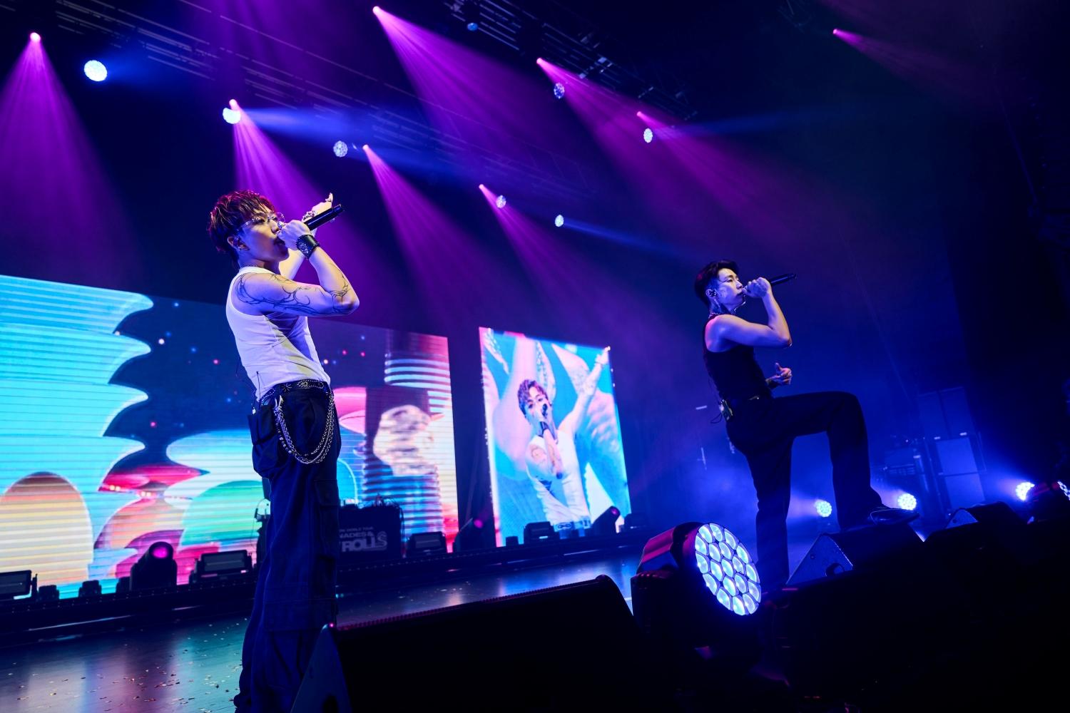 Jay Park與ØZI(左)一起合唱,帶來獨家舞台。(圖/Live Nation Taiwan提供)