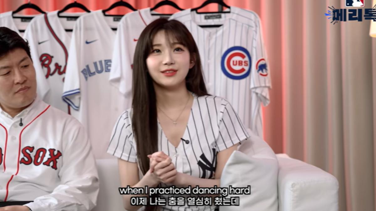 李珠珢為不負網友期待非常努力。(圖/翻攝自MLB Korea (MLB 코리아)YT頻道)
