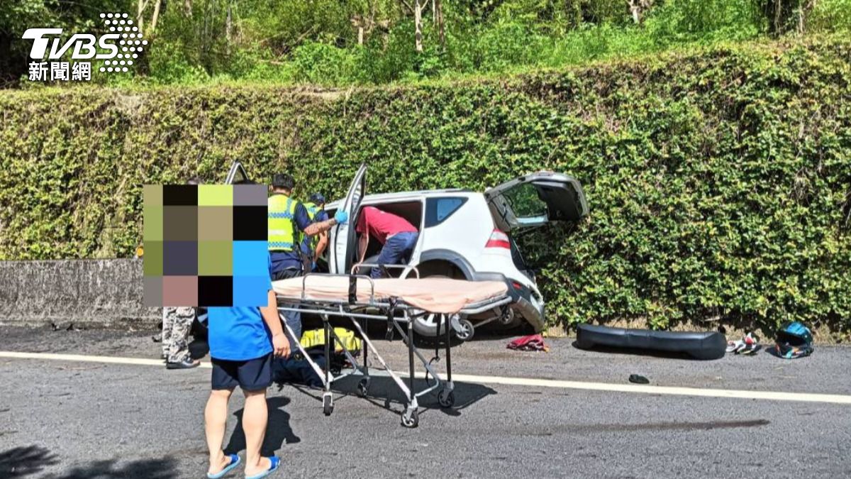 車禍造成1死1傷。(圖/TVBS)