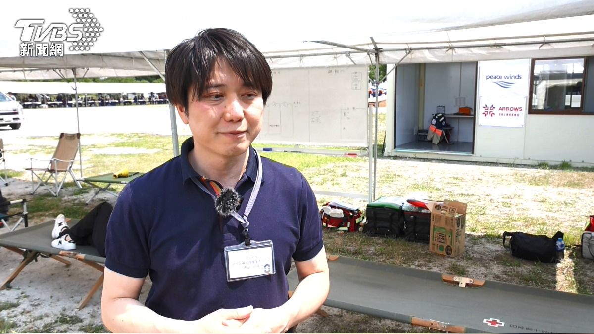 岡山大學特任副教授香田將英，率領18位學生前往高知考察。(圖／陳宥翔攝)