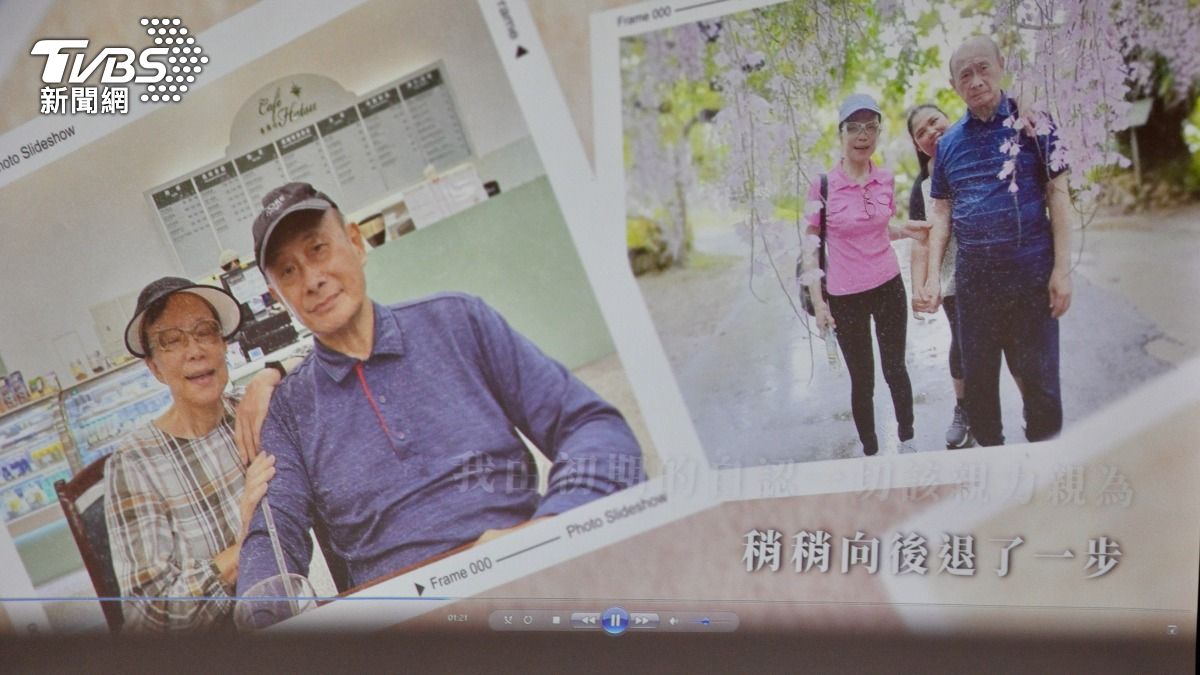前衛生署長林芳郁罹患失智症,妻子林靜芸擔任照顧者。(圖/翻攝畫面)