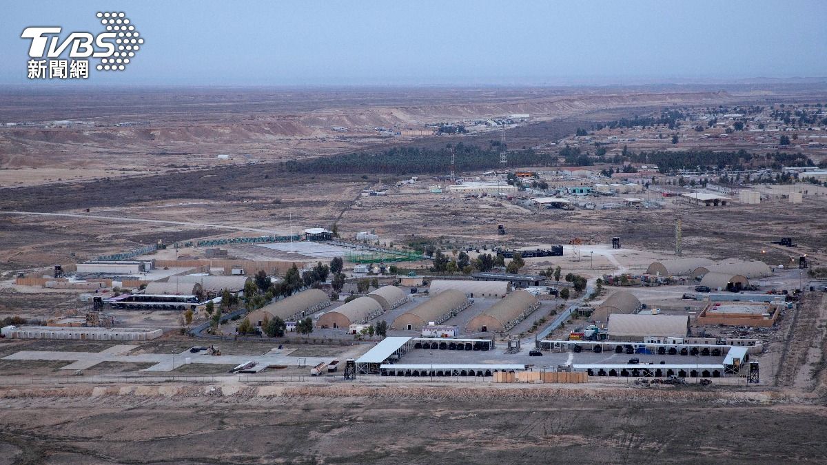 美國阿薩德空軍基地(Al Asad Air Base)。(圖/達志影像美聯社)